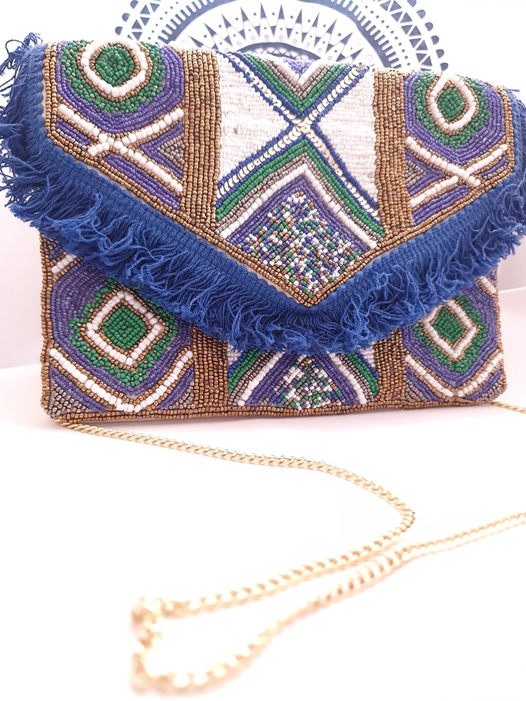 Asma Fringed Clutch