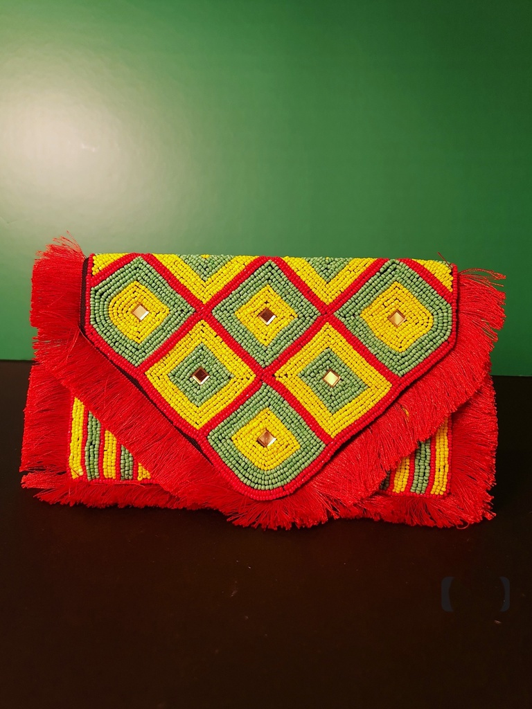 Sequin clutch bag