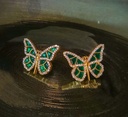 Titli Studs - Forest Green