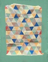 Pyramids Handwoven Rugs-Blue(6x4ft)