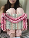 Pink Rouge Boho Clutch Bag