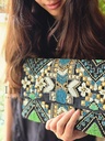 Zaraya Black Clutch Bag