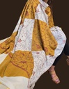 Multan Embroidered Shawl-Mustard