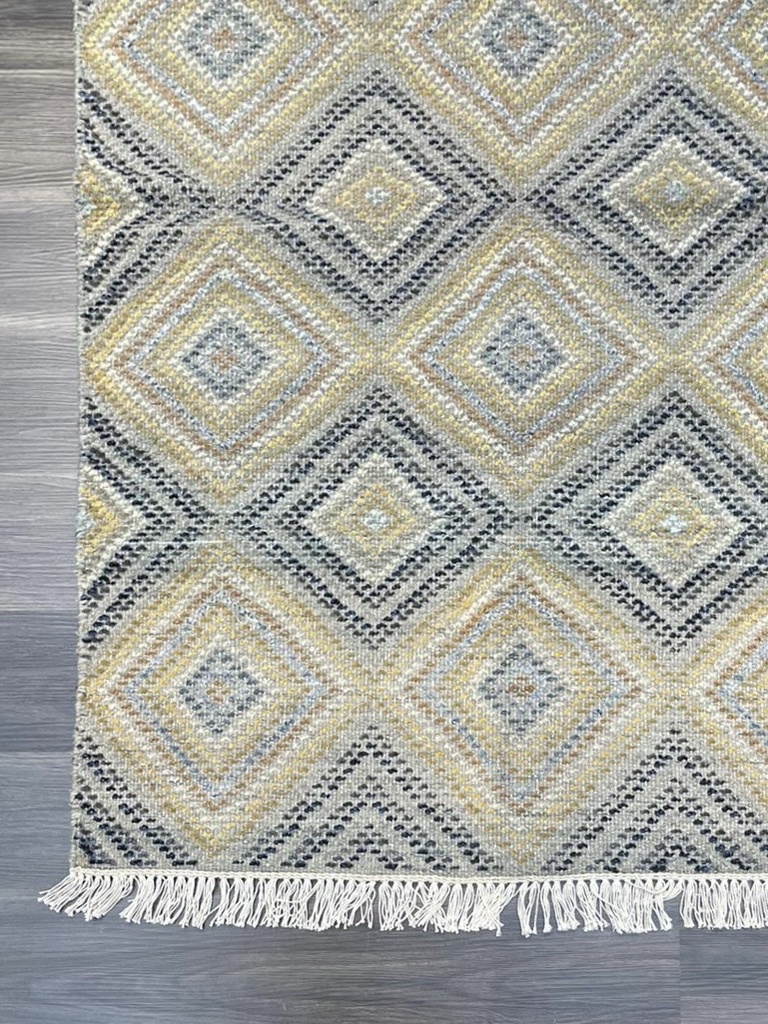 Diamond Checkers Dhurrie - Beige Tone 6x4