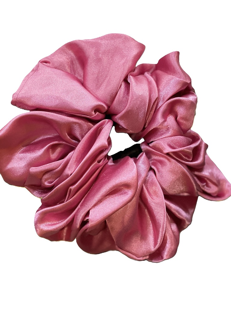 Scrunchie Silk Fabric-Big fushia