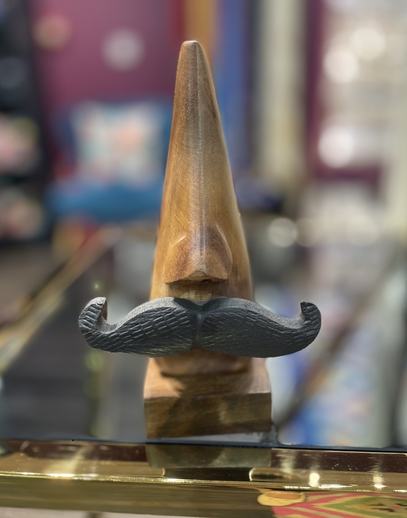 Handcrafted Wooden Sunglass Holder-Mustache