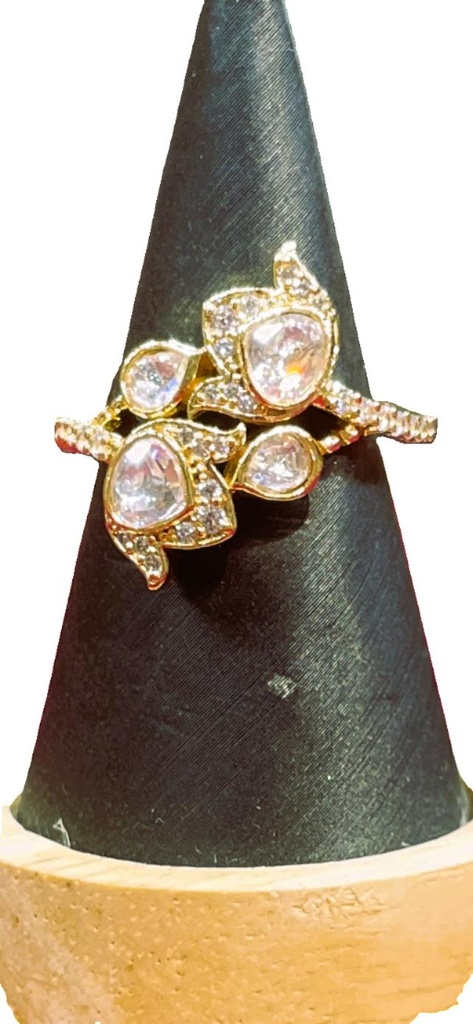 Gold-Toned Floral Ring