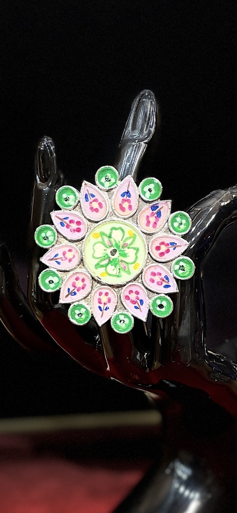 Handpainted Flower Ring