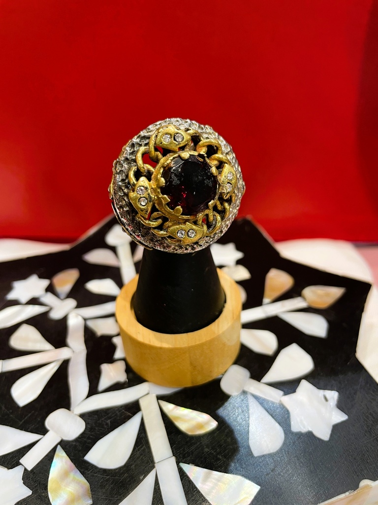 Ruby Vintage Chunky Ring