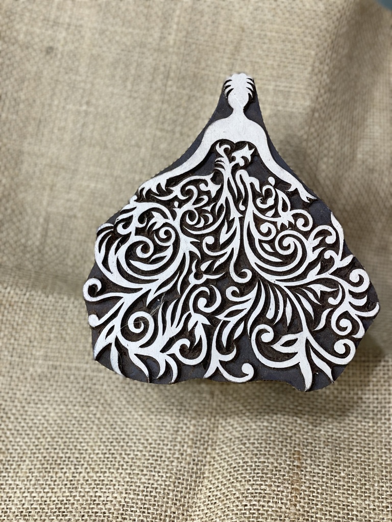 Block Print Stamp-Woman in Gown