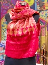 Satin Stole/Scarf- Dark Pink