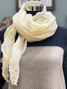 Organic Cotton Stole/Scarf-Ivory