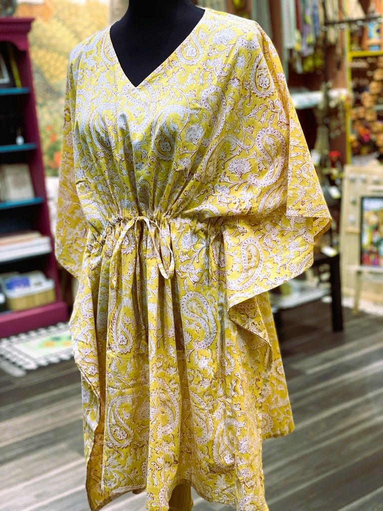 Screenprinted Paisley Kaftan Short