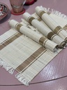 Eco Textile - HW Madhur Kathi Table Mat - White