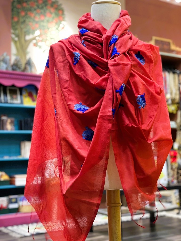 Cotton Embroidered Scarf