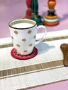 Pichwai Pink Floral Coffee Mug