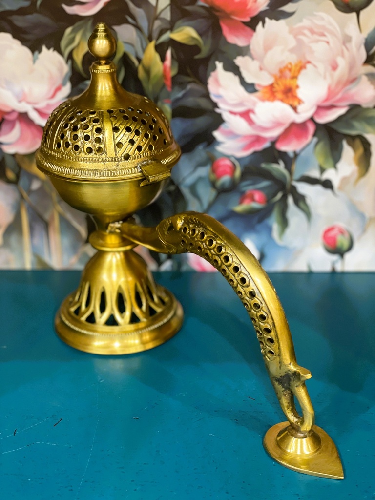 Brass Engraved Incense Burner