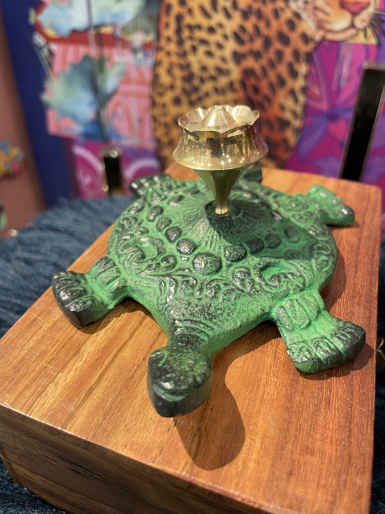 Turtle Incense Stick Burner-Green