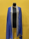 Reversible Blue Kashmiri Wool Stole