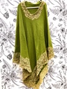 Lace Poncho-Moss Green