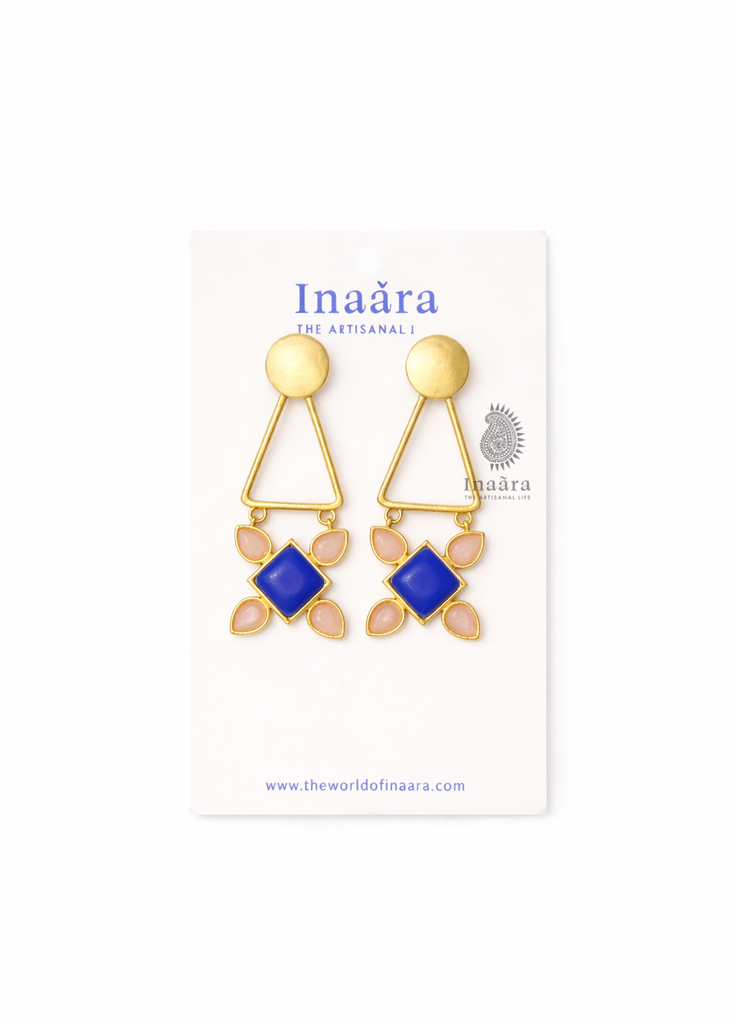 Athena Earrings-Blue