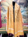 Cottonsilk Banarasi Dupatta - Yellow Orange