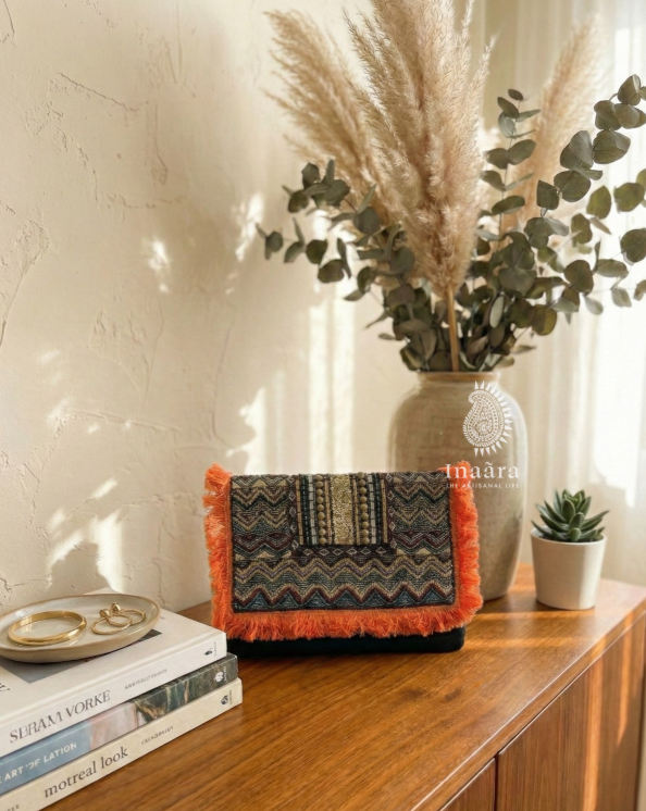 Boho-Chic/Ethnic Clutch Bag