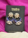 Blue Meenakari Earrings