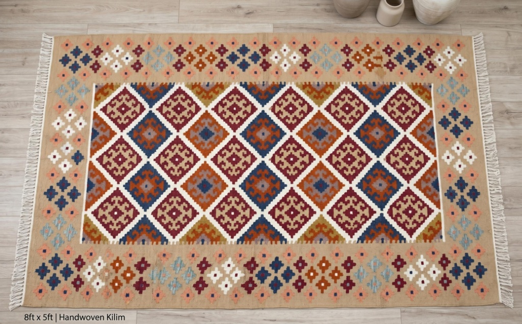 Handwoven Dhurrie(8x5ft)