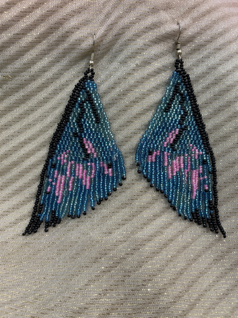 Butterfly Wing Beaded Earring