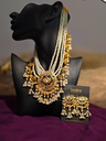 Pearl Beaded Layered Necklace Set