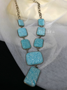 Chunky Turquoise Statement Necklace