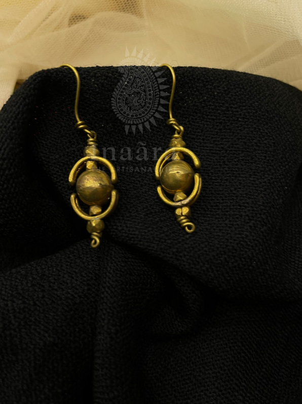 Dhokra Art Brass Earrings