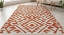 Handwoven Dhurrie- Orange (8x5ft)
