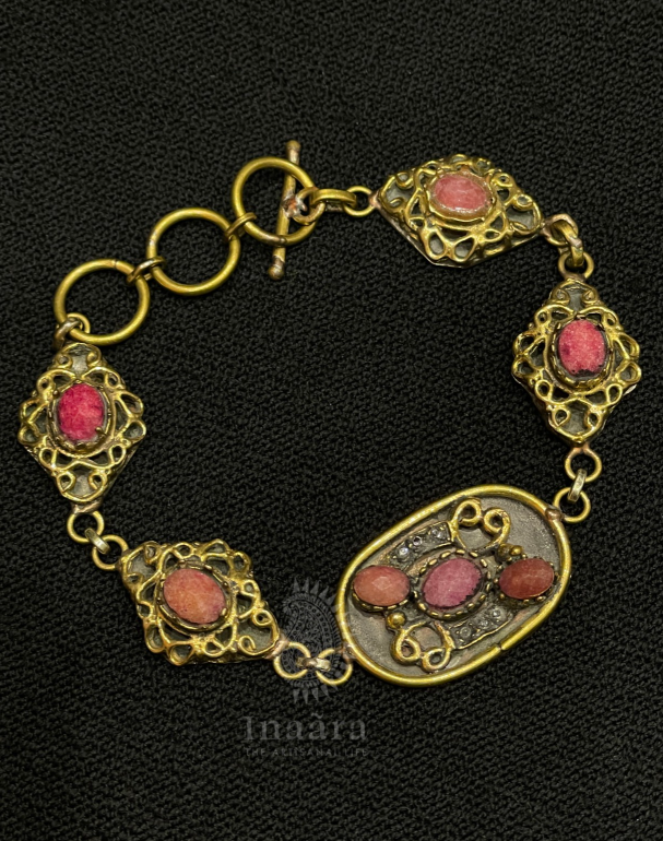 Handmade Rhodochrosite Bracelet