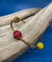 Handmade Multicolor Glass Beads Bangle