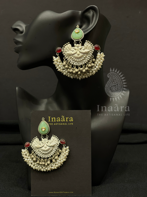 Chandbali Peacock Earrings