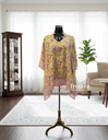 Kaftan Blouse- Red Yellow
