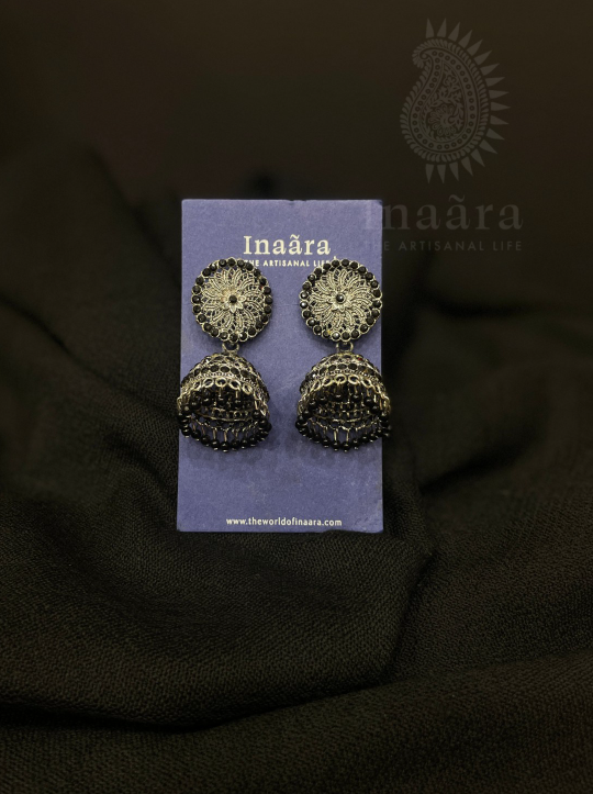 Jhumka Earring-Black