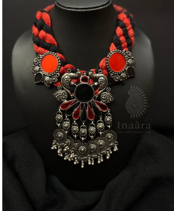 Oxidized Thread Necklace