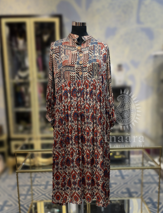 Kalpana Ajrakh Dress