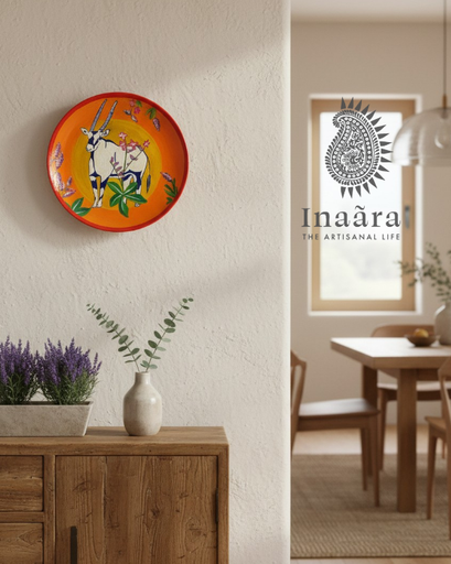 Hand Painted Wooden W.Decor-Pichwai Art
