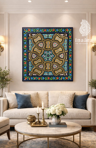 Handmade Special Kashmiri Wall Panel- Sea Blue (copy)