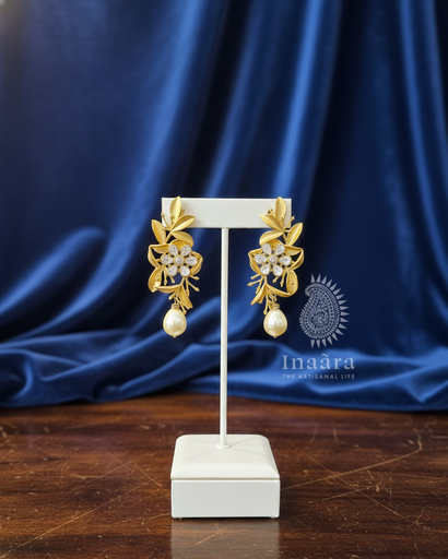 Floral Pearl Earrings