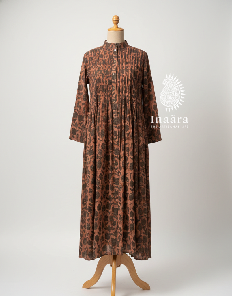 Sairah Dress- Brown