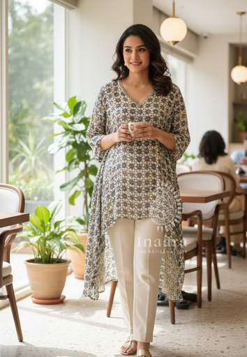 Anya Top- Floral Cream