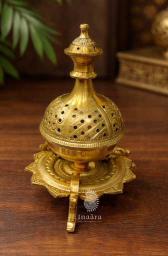 3 Leg Brass Incense Burner