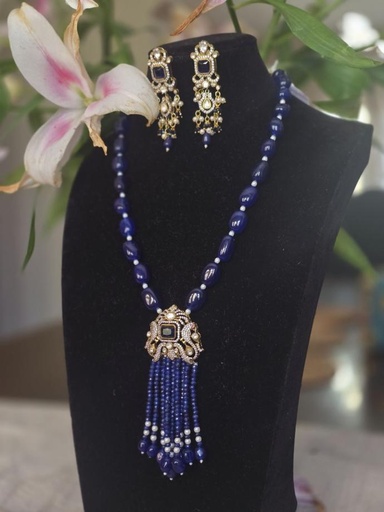 Sardar Blue Onxy Necklace Set