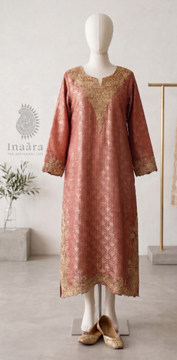 Kurta with Potli Bag-Red