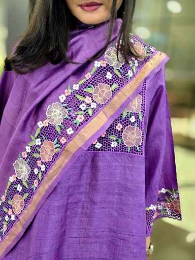 Kurta Set- Purple w/Dupatta